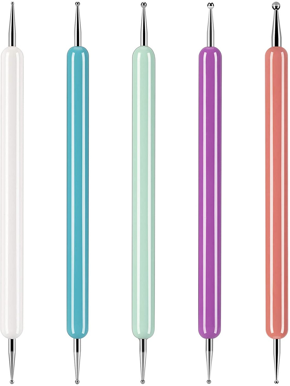5 Pcs Embossing Stylus Set Pattern Tracing Transfer Paper Nail Art Dotting Tool